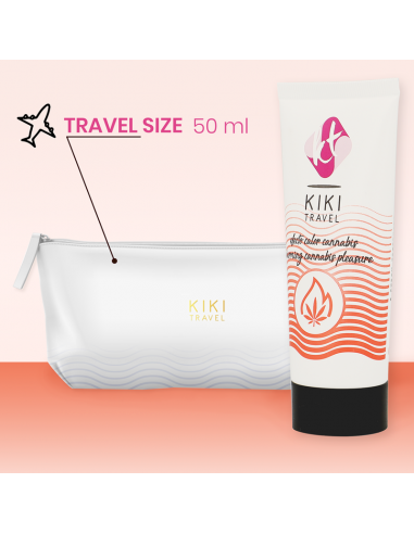 KIKi TRAVEL GEL DESLIZANTE SABOR A CANNABIS EFECTO CALOR INTENSO 50 ML