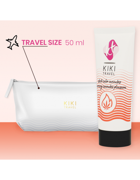 KIKi TRAVEL GEL DESLIZANTE SABOR A CANNABIS EFECTO CALOR INTENSO 50 ML