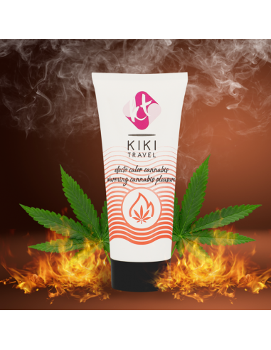 KIKi TRAVEL GEL DESLIZANTE SABOR A CANNABIS EFECTO CALOR INTENSO 50 ML