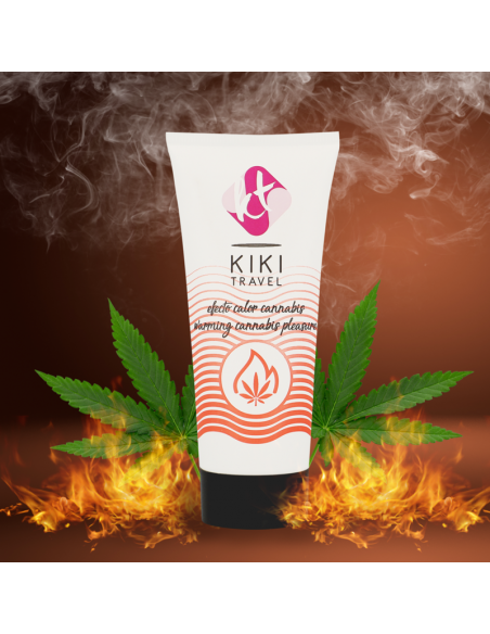 KIKi TRAVEL GEL DESLIZANTE SABOR A CANNABIS EFECTO CALOR INTENSO 50 ML