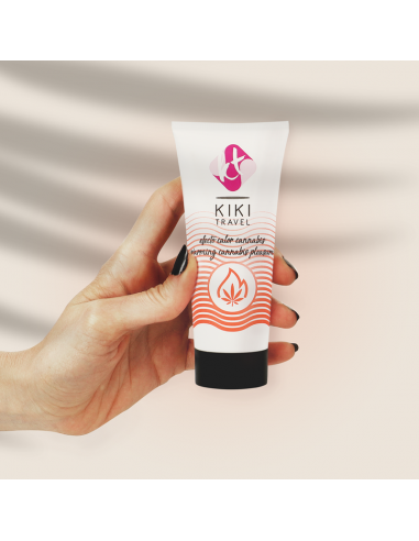 KIKi TRAVEL GEL DESLIZANTE SABOR A CANNABIS EFECTO CALOR INTENSO 50 ML