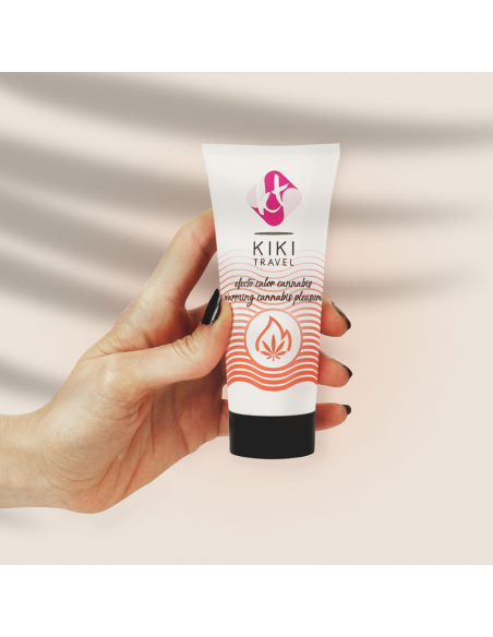 KIKi TRAVEL GEL DESLIZANTE SABOR A CANNABIS EFECTO CALOR INTENSO 50 ML