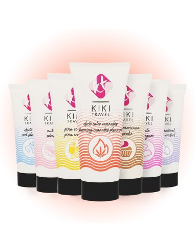 KIKi TRAVEL GEL DESLIZANTE SABOR A CANNABIS EFECTO CALOR INTENSO 50 ML