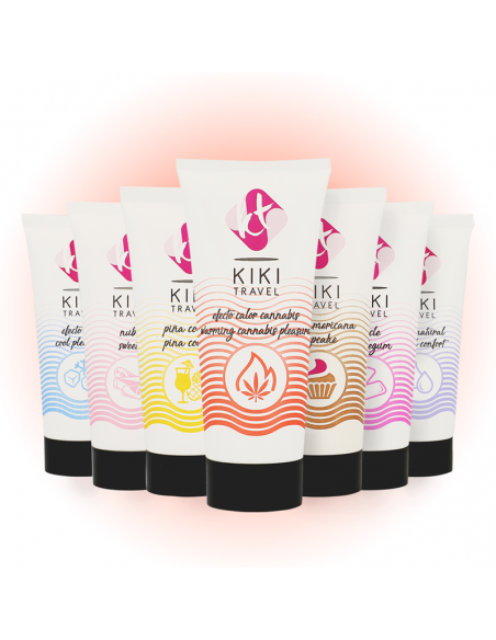 KIKi TRAVEL GEL DESLIZANTE SABOR A CANNABIS EFECTO CALOR INTENSO 50 ML