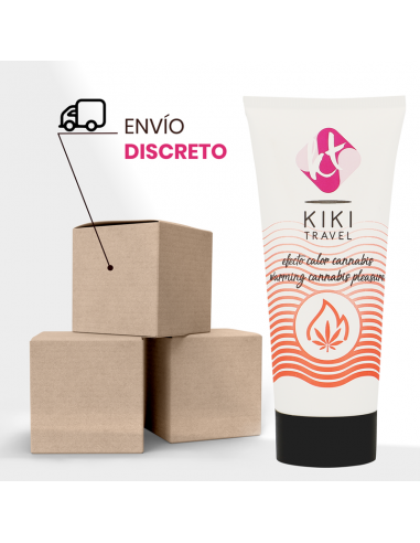 KIKi TRAVEL GEL DESLIZANTE SABOR A CANNABIS EFECTO CALOR INTENSO 50 ML