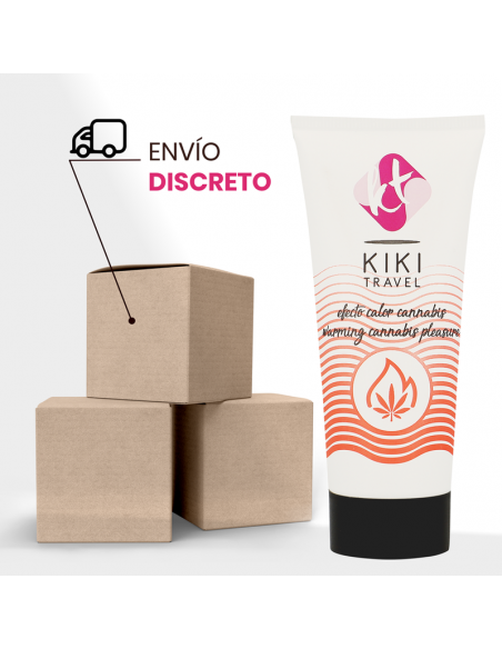 KIKi TRAVEL GEL DESLIZANTE SABOR A CANNABIS EFECTO CALOR INTENSO 50 ML