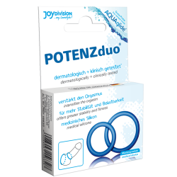 POTENZ DUO AZUL ANILLOS PENE PEQUENO SIZE S 2