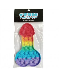 KHEPER GAMES JUGUETE ANTIESTRES PENIS POP IT MULTICOLOR