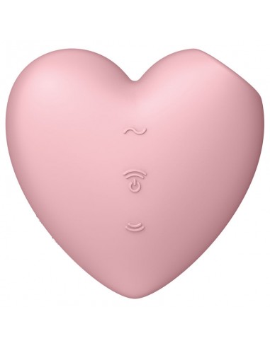 SATISFYER CUTIE HEART ESTIMULADOR Y VIBRADOR ROSA