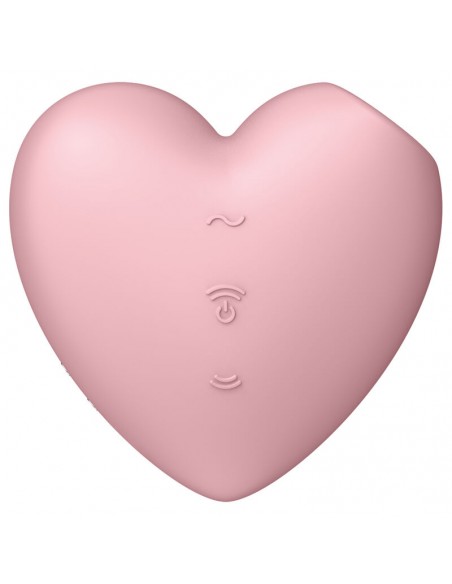 SATISFYER CUTIE HEART ESTIMULADOR Y VIBRADOR ROSA