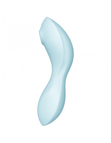 SATISFYER CURVY TRINITY 5 ESTIMULADOR Y VIBRADOR APP AZUL
