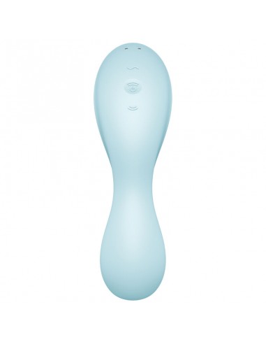 SATISFYER CURVY TRINITY 5 ESTIMULADOR Y VIBRADOR APP AZUL