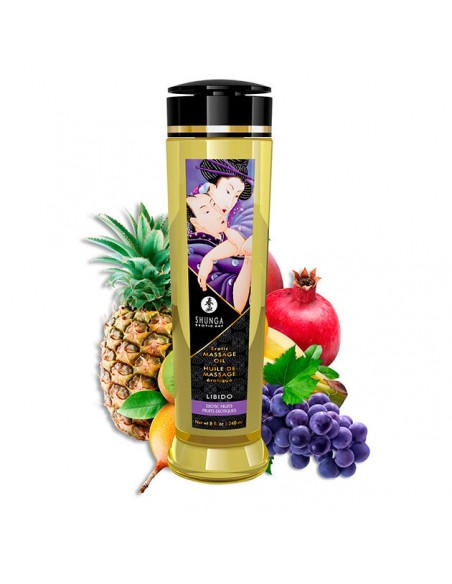 SHUNGA ACEITE DE MASAJE EROTICO LIBIDO 240 ML