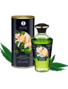 SHUNGA ACEITE MASAJE EFECTO CALOR TE VERDE ORGANICO 100 ML