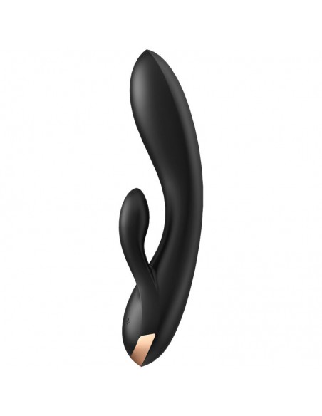 SATISFYER DOUBLE FLEX VIBRADOR APP NEGRO