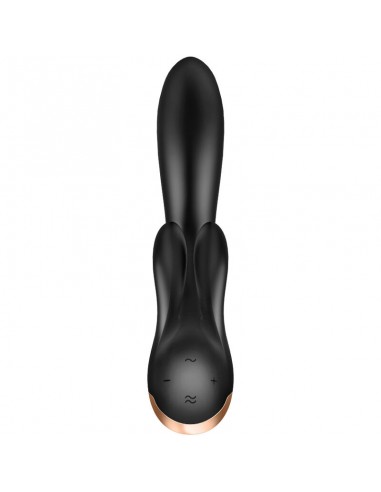 SATISFYER DOUBLE FLEX VIBRADOR APP NEGRO