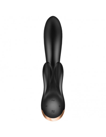 SATISFYER DOUBLE FLEX VIBRADOR APP NEGRO
