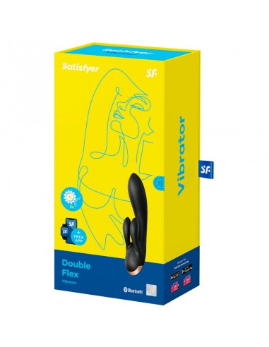 SATISFYER DOUBLE FLEX VIBRADOR APP NEGRO