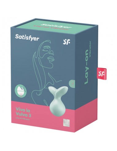 SATISFYER VIVA LA VULVA 3 VIBRADOR LAY ON VERDE