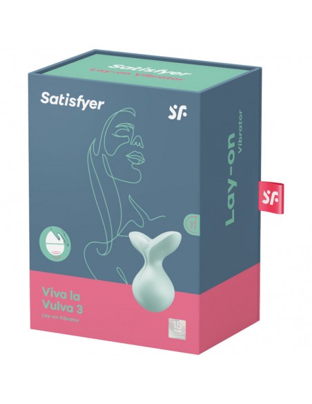SATISFYER VIVA LA VULVA 3 VIBRADOR LAY ON VERDE