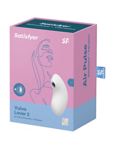 SATISFYER VULVA LOVER 2 ESTIMULADOR Y VIBRADOR BLANCO