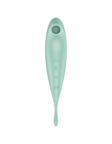 SATISFYER TWIRLING PRO ESTIMULADOR Y VIBRADOR APP VERDE