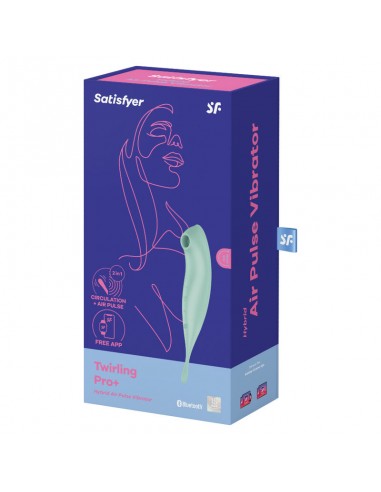 SATISFYER TWIRLING PRO ESTIMULADOR Y VIBRADOR APP VERDE