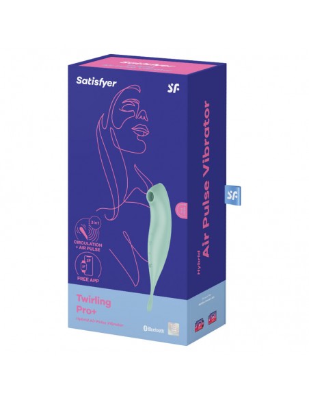 SATISFYER TWIRLING PRO ESTIMULADOR Y VIBRADOR APP VERDE SATISFYER TWIRLING PRO ESTIMULADOR Y VIBRADOR APP VERDE