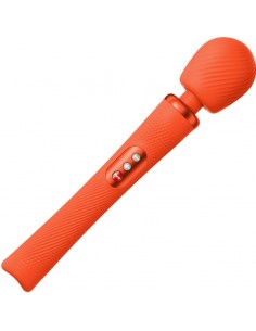 FUN FACTORY VIM WAND RUMBLE VIBRADOR RECARGABLE SILICONA NARANJA