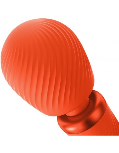FUN FACTORY VIM WAND RUMBLE VIBRADOR RECARGABLE SILICONA NARANJA