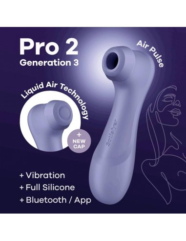 SATISFYER PRO 2 GENERACIoN 3 LILA BLUETOOTH APP