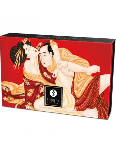 SHUNGA KIT POLVOS DE MASAJE COMESTIBLE FRESA