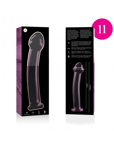 NEBULA SERIES BY IBIZA MODELO 11 DILDO CRISTAL BOROSILICATO 16 X 3 CM ROSA