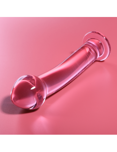 NEBULA SERIES BY IBIZA MODELO 11 DILDO CRISTAL BOROSILICATO 16 X 3 CM ROSA
