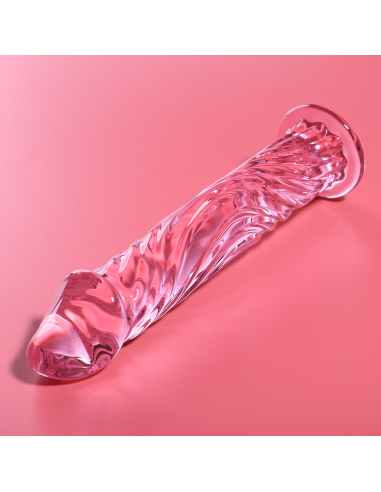 NEBULA SERIES BY IBIZA MODELO 12 DILDO CRISTAL BOROSILICATO 17 X 35 CM ROSA