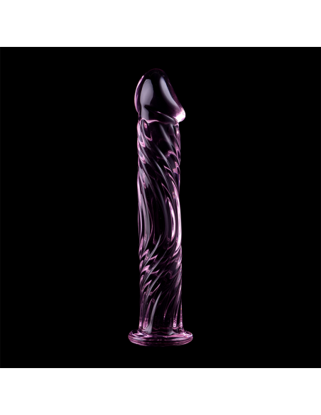 NEBULA SERIES BY IBIZA MODELO 12 DILDO CRISTAL BOROSILICATO 17 X 35 CM ROSA