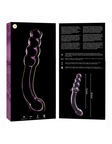 NEBULA SERIES BY IBIZA MODELO 14 DILDO CRISTAL BOROSILICATO 185 X 3 CM ROSA