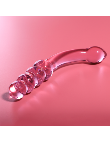 NEBULA SERIES BY IBIZA MODELO 14 DILDO CRISTAL BOROSILICATO 185 X 3 CM ROSA