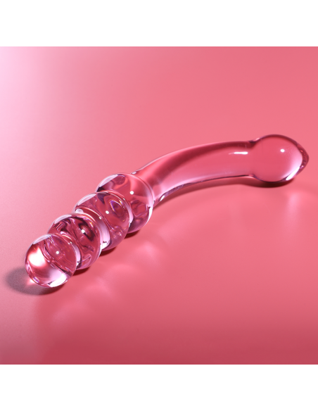 NEBULA SERIES BY IBIZA MODELO 14 DILDO CRISTAL BOROSILICATO 185 X 3 CM ROSA