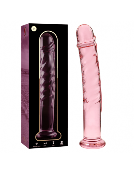 NEBULA SERIES BY IBIZA MODELO 16 DILDO CRISTAL BOROSILICATO 185 X 3 CM ROSA
