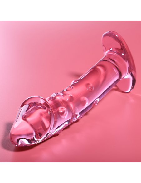 NEBULA SERIES BY IBIZA MODELO 19 DILDO CRISTAL BOROSILICATO 185 X 4 CM ROSA
