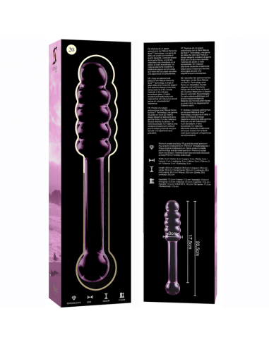 NEBULA SERIES BY IBIZA MODELO 20 DILDO CRISTAL BOROSILICATO 205 X 3 CM ROSA