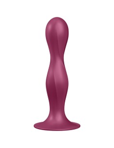 SATISFYER DOUBLE BALL R DILDO SILICONA GRANATE