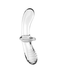 SATISFYER DOUBLE CRYSTAL DILDO TRANSPARENTE 2