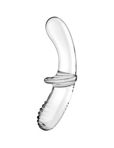 SATISFYER DOUBLE CRYSTAL DILDO TRANSPARENTE