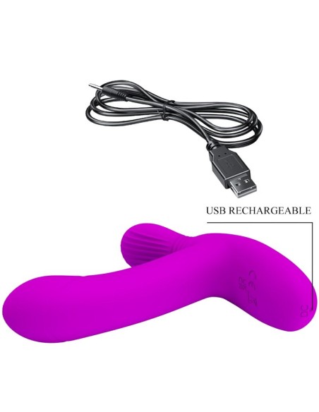 PRETTY LOVE GERI MASAJEADOR CLITORIS CONTROL REMOTO ROSA
