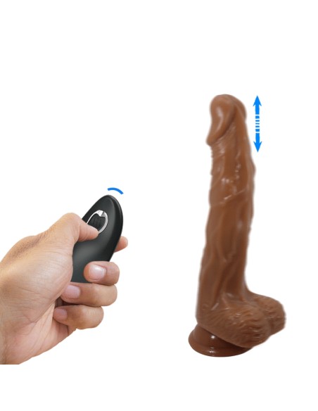BAILE VIBRADOR REALISTA CON VENTOSA CONTROL REMOTO