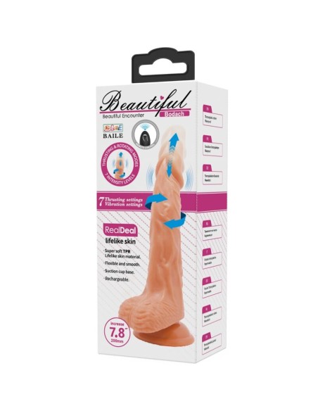 BAILE VIBRADOR REALISTA CON VENTOSA CONTROL REMOTO