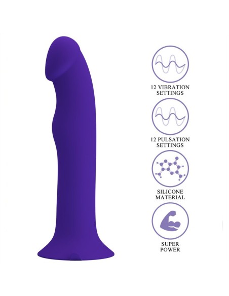 PRETTY LOVE MURRAY YOUTH DILDO VIBRADOR RECARGABLE VIOLETA