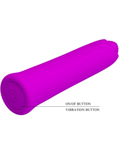 PRETTY LOVE CURTIS MINI VIBRADOR SUPER POWER 12 VIBRACIONES SILICONA VIOLETA PRETTY LOVE CURTIS MINI VIBRADOR SUPER POWER 12 VIBRACIONES SILICONA VIOLETA